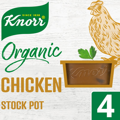 Knorr Organic Chicken Stock Pot 4x26g — image 1