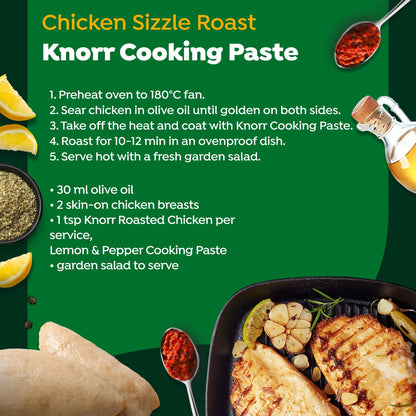 Knorr Roasted Chicken, Lemon & Pepper Cooking Paste 165g — image 2