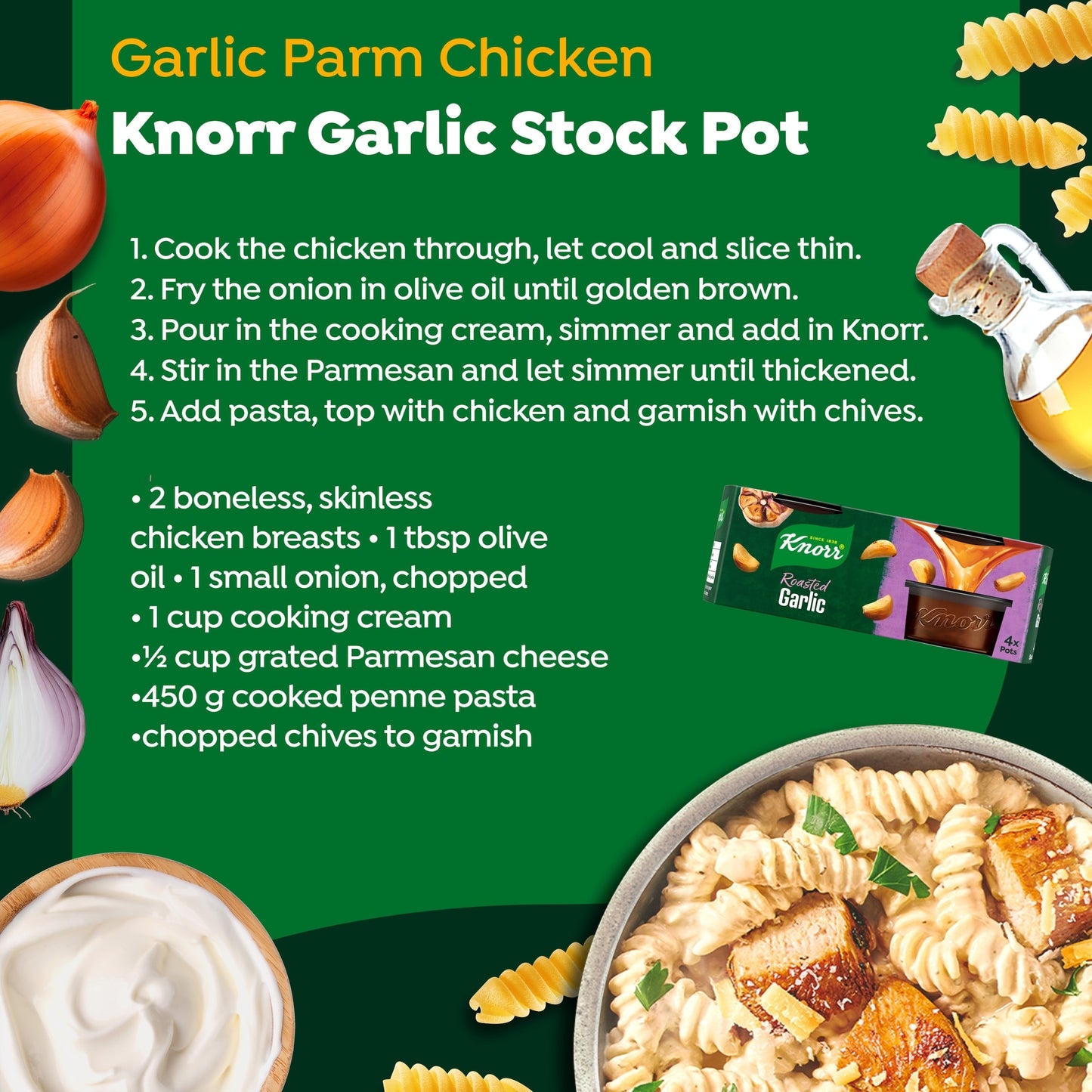 Knorr Roasted Garlic Stock Pot 4x28g — image 3