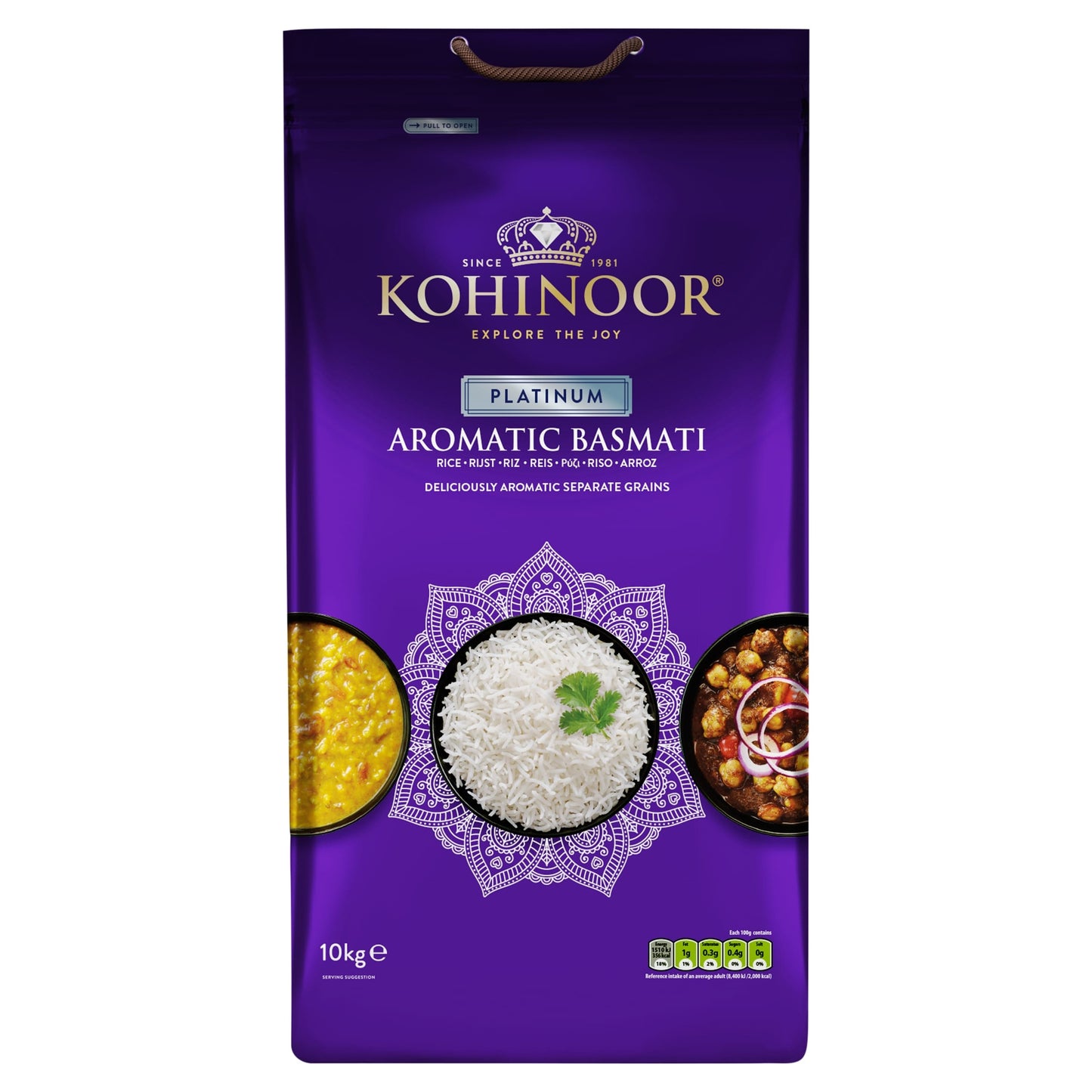 Kohinoor Platinum Basmati Rice 10kg — image 1