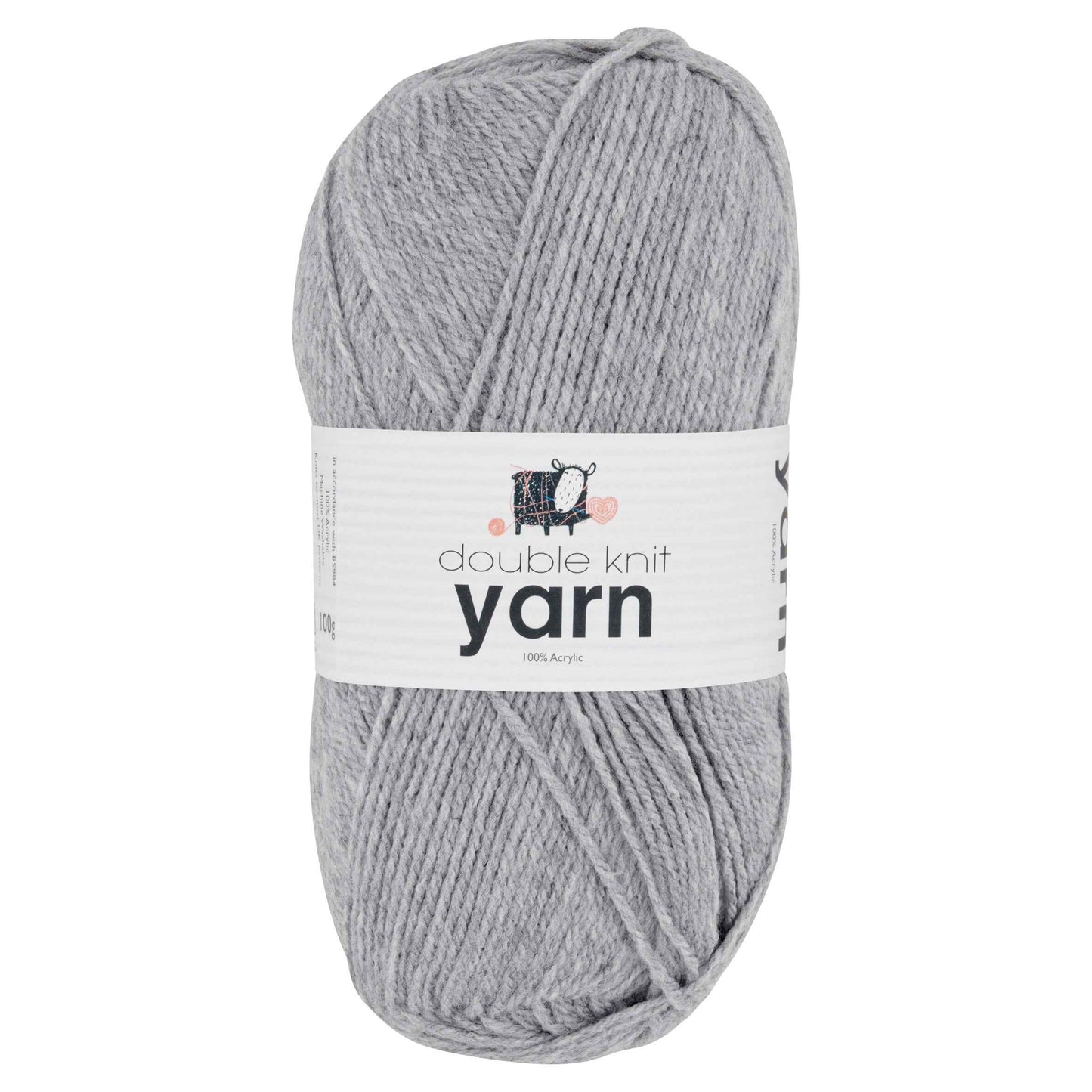 KORBOND Dk Yarn Light Grey 100g