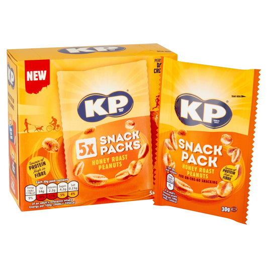 KP Honey Roast Peanuts Snack Packs 5 X 30g 5x30g gallery