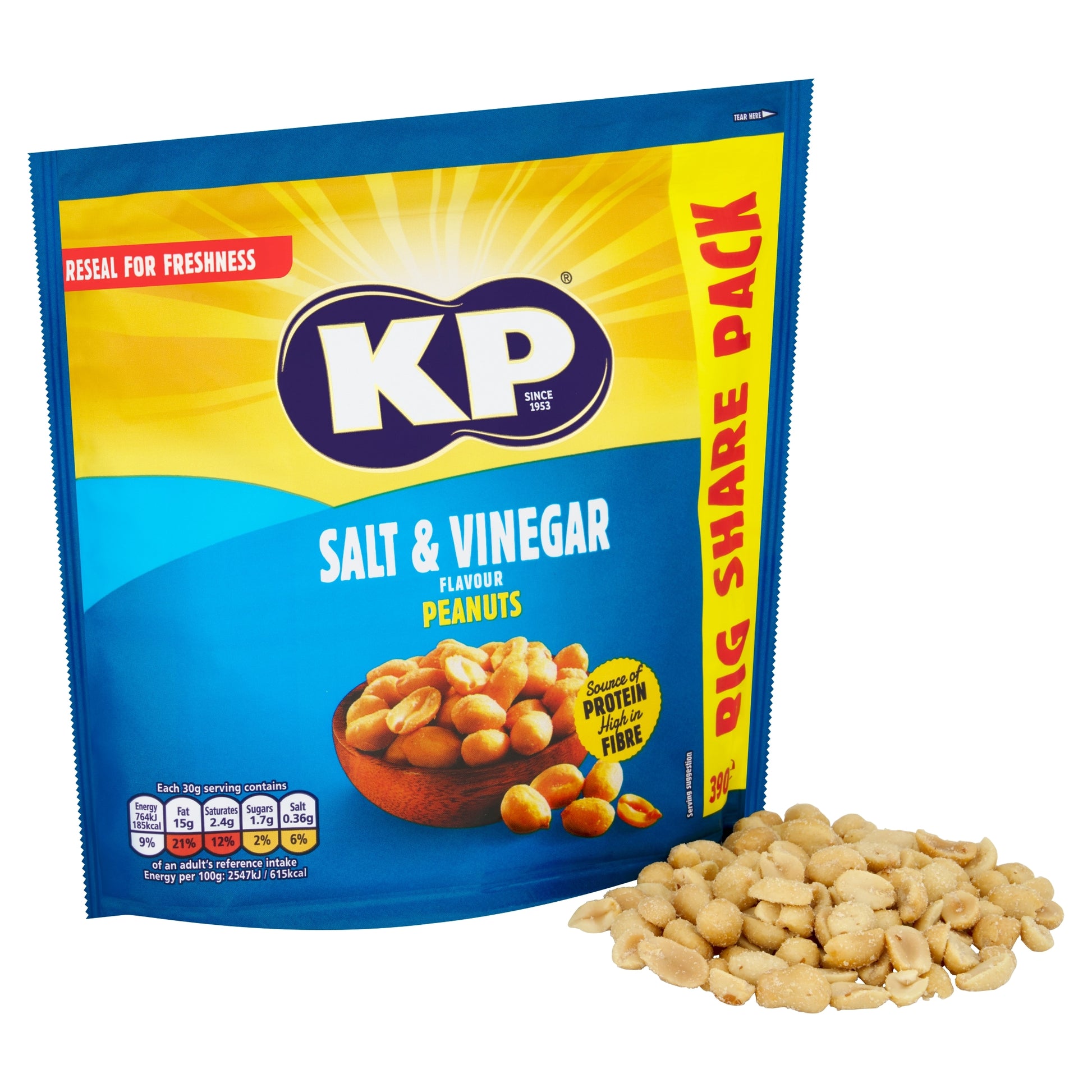 KP Salt & Vinegar Peanuts 390g — image 2