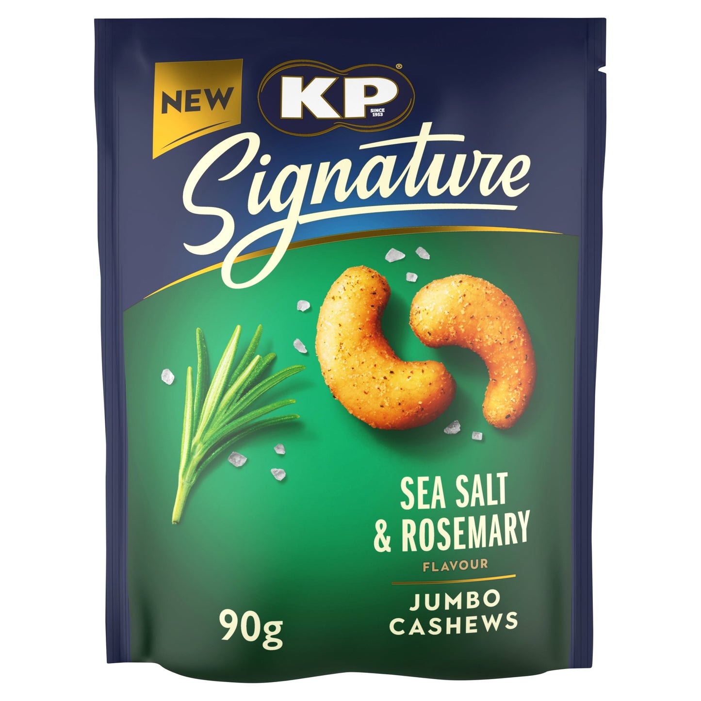 KP Signature Sea Salt and Rosemary Cashews 90g — image 1
