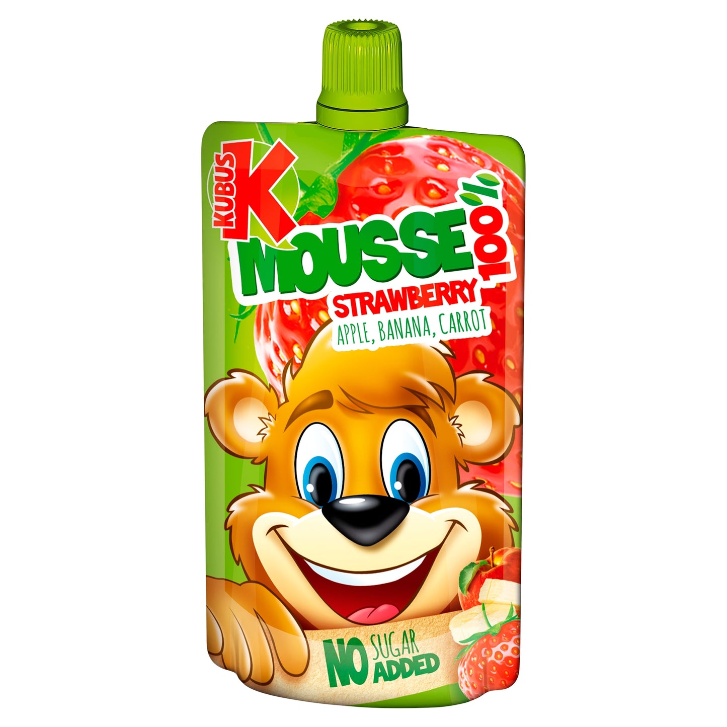 Kubus Strawberry, Apple, Banana, Carrot Mousse 100g — image 1