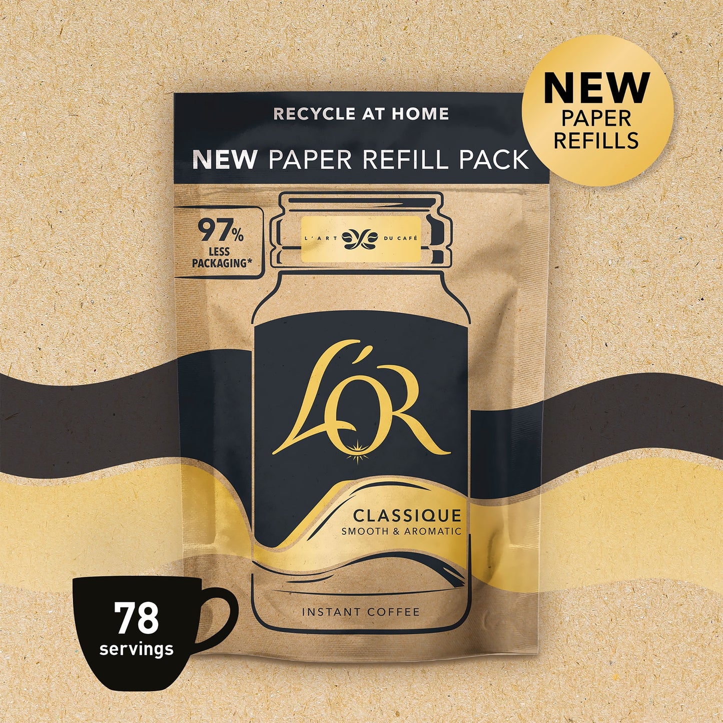 L'Or Classique Instant Coffee Paper Refill 125g — image 2