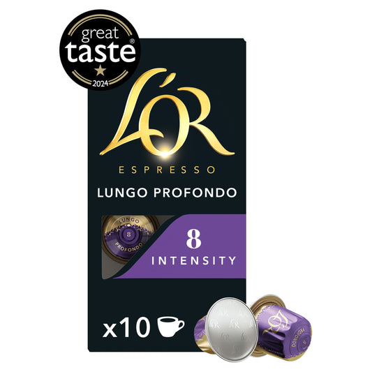 L’or. Espresso Lungo Profondo Coffee Capsules x10 Intensity 8 52g — image 1