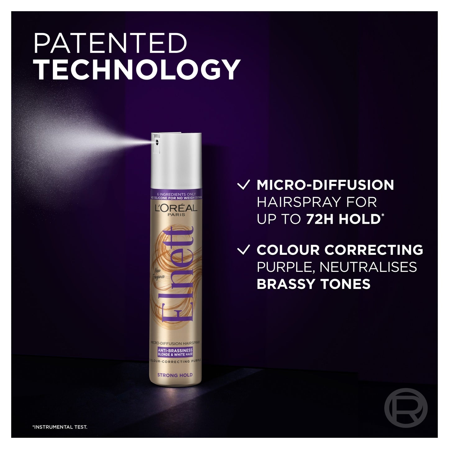 L'Oreal Elnett Anti-Brassiness Hair Spray 200ml — image 3