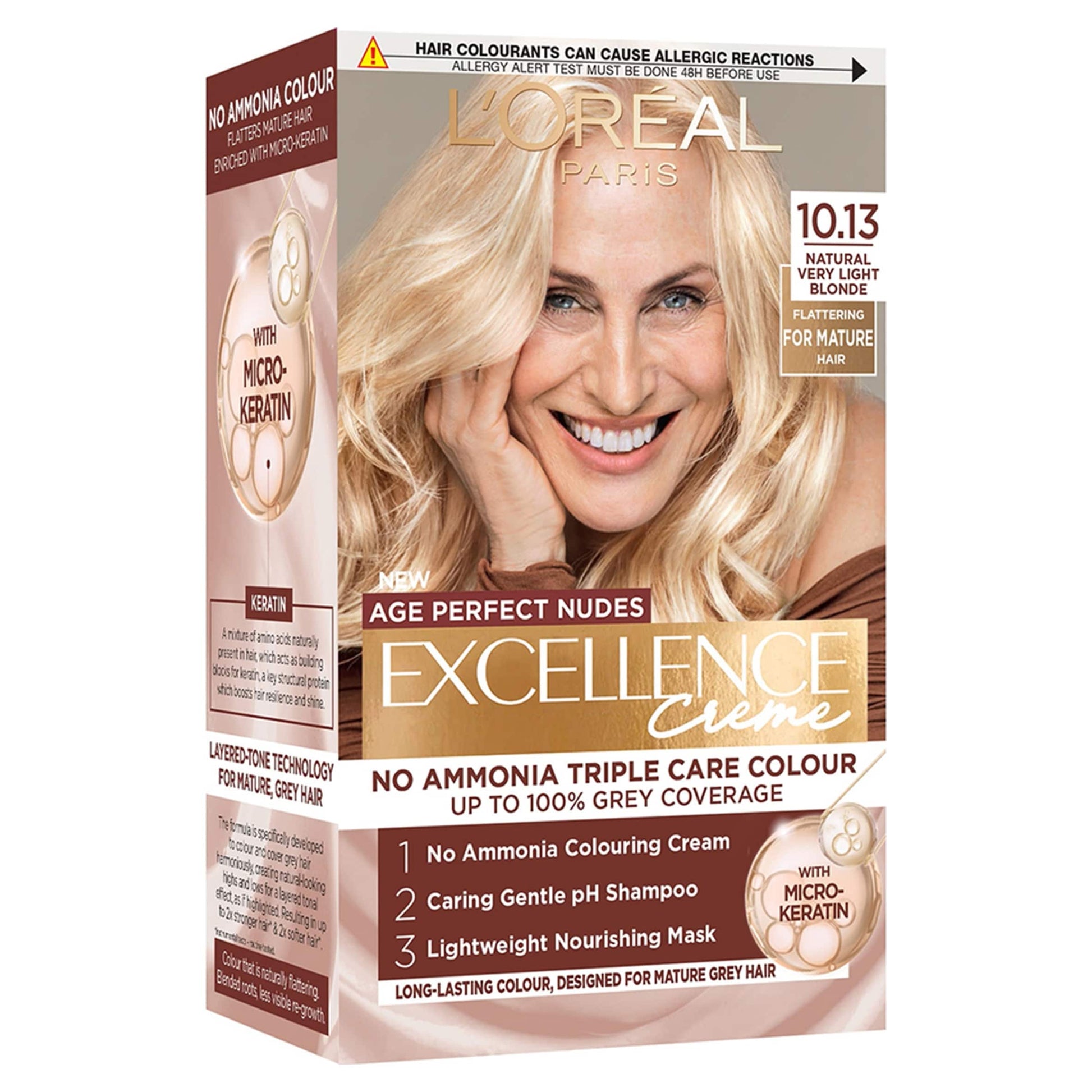 L'Oreal Excellence Age Perfect Nudes 10.13 Natural Very Light Blonde Permanent Hair Colour — image 1