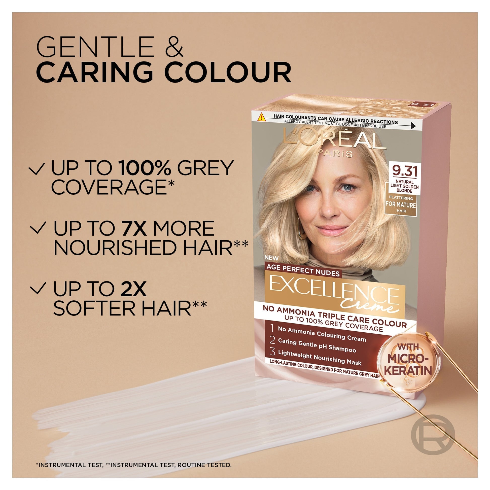 L'Oreal Excellence Age Perfect Nudes 10.13 Natural Very Light Blonde Permanent Hair Colour — image 4