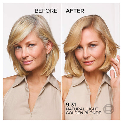 L'Oreal Excellence Age Perfect Nudes 9.31 NATURAL LIGHTGOLDEN BLONDE Permanent Hair Dye — image 3