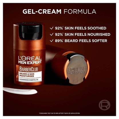 L'oreal Men Expert Barber Club Beard And Skin Moisturiser Cedarwood