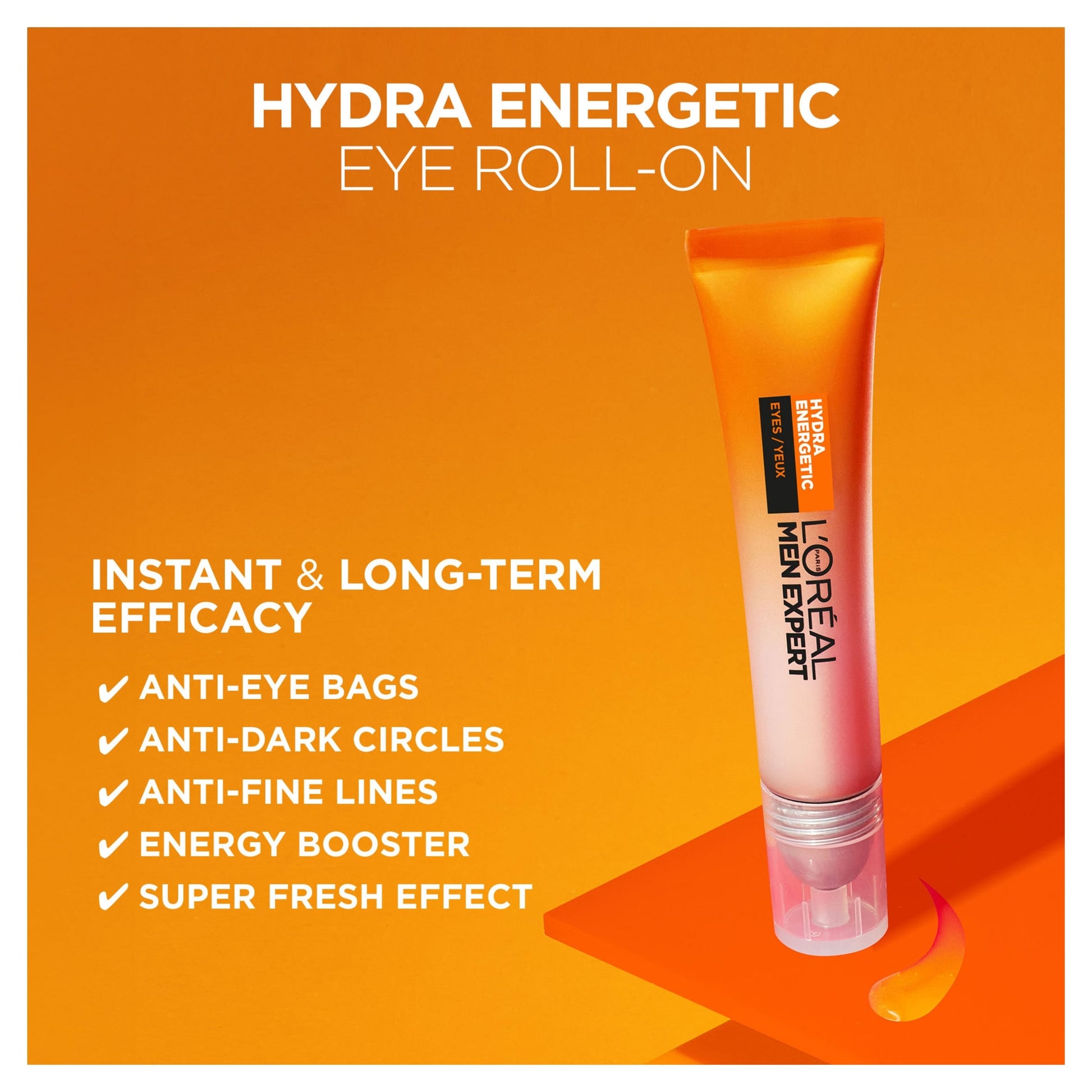 L'Oreal Men Expert Hydra Energetic Eye Roll-On 10ml — image 3