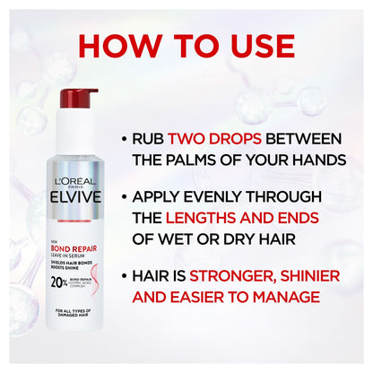 L'Oreal Paris Elvive Bond Repair Leave In Serum 150ml — image 3