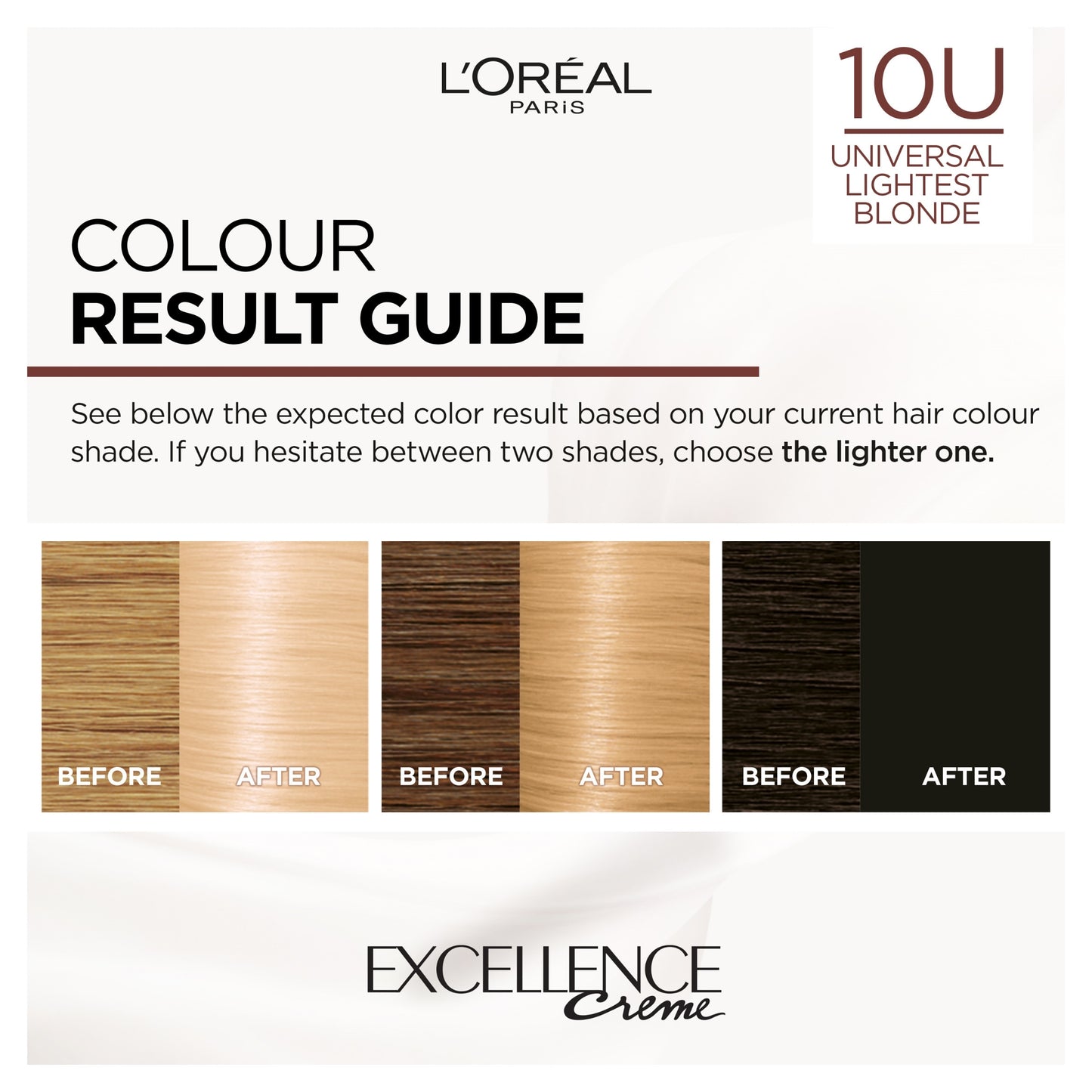 L'Oreal Paris Excellence Nudes Universal 10U Lightest Blonde Permanent Hair Dye — image 2