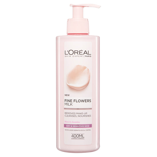 L'Oreal Paris Flowers Cleansing Milk Dry Sensitive 400Ml — image 1