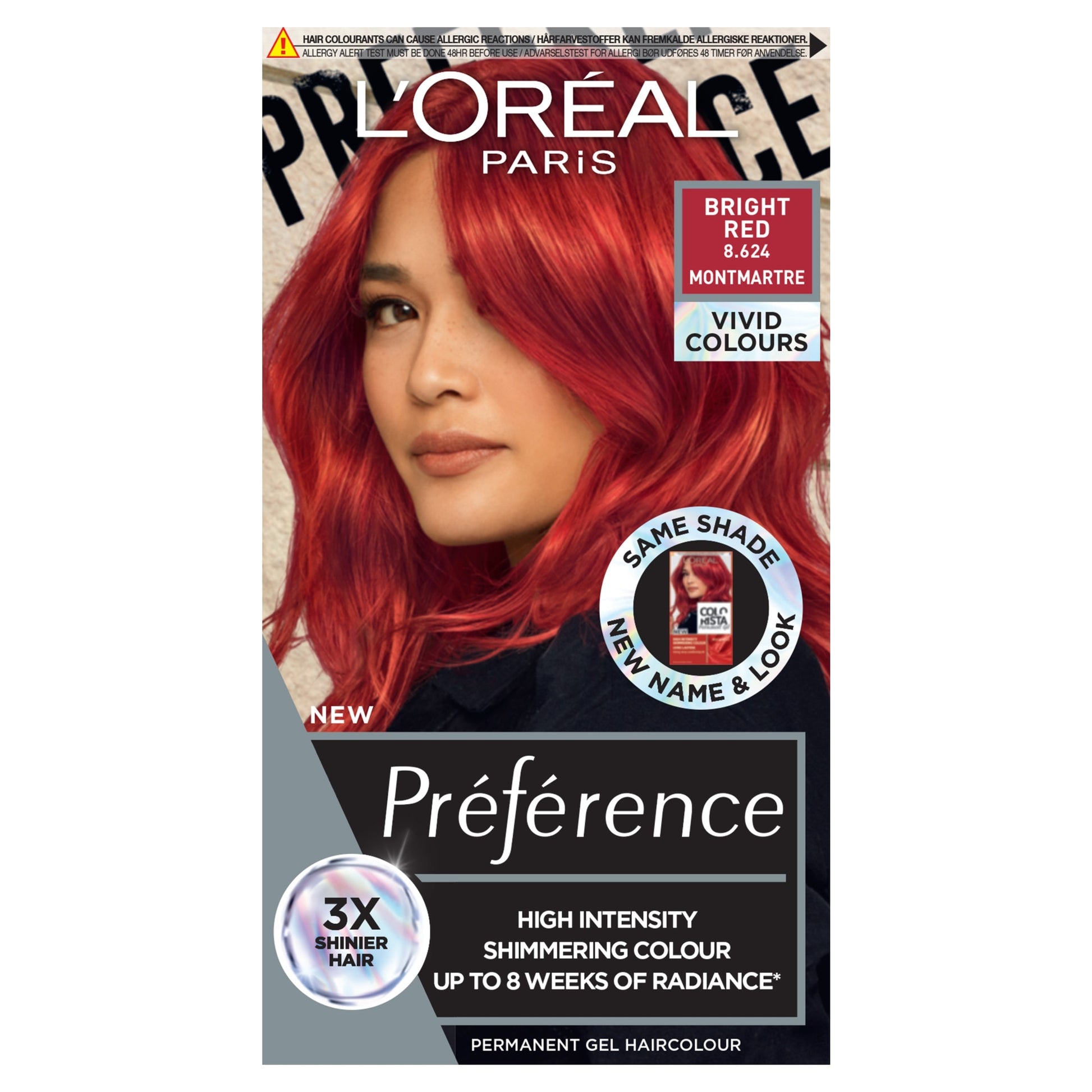 L'Oreal Paris Preference Vivids 8.624 Bright Red Permanent Hair Dye — image 1