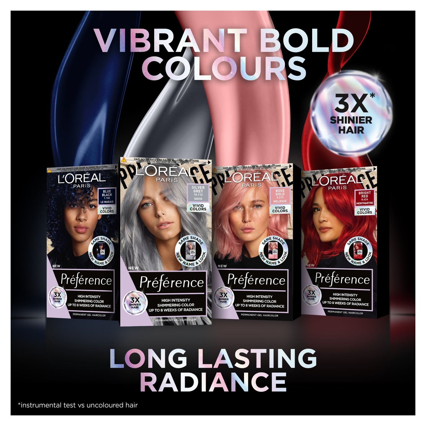 L'Oreal Paris Preference Vivids 8.624 Bright Red Permanent Hair Dye — image 3