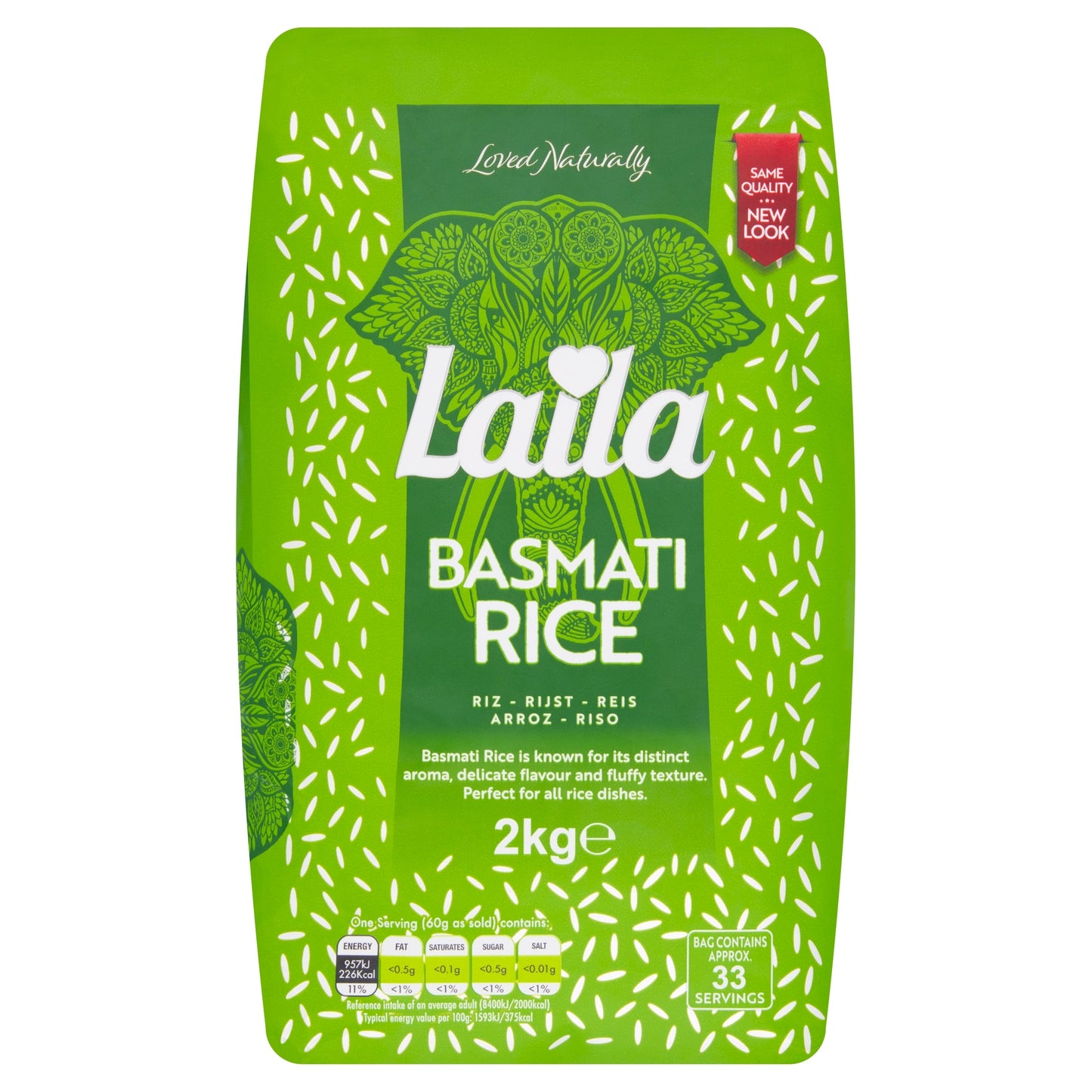 Laila Basmati Rice 2Kg — image 1