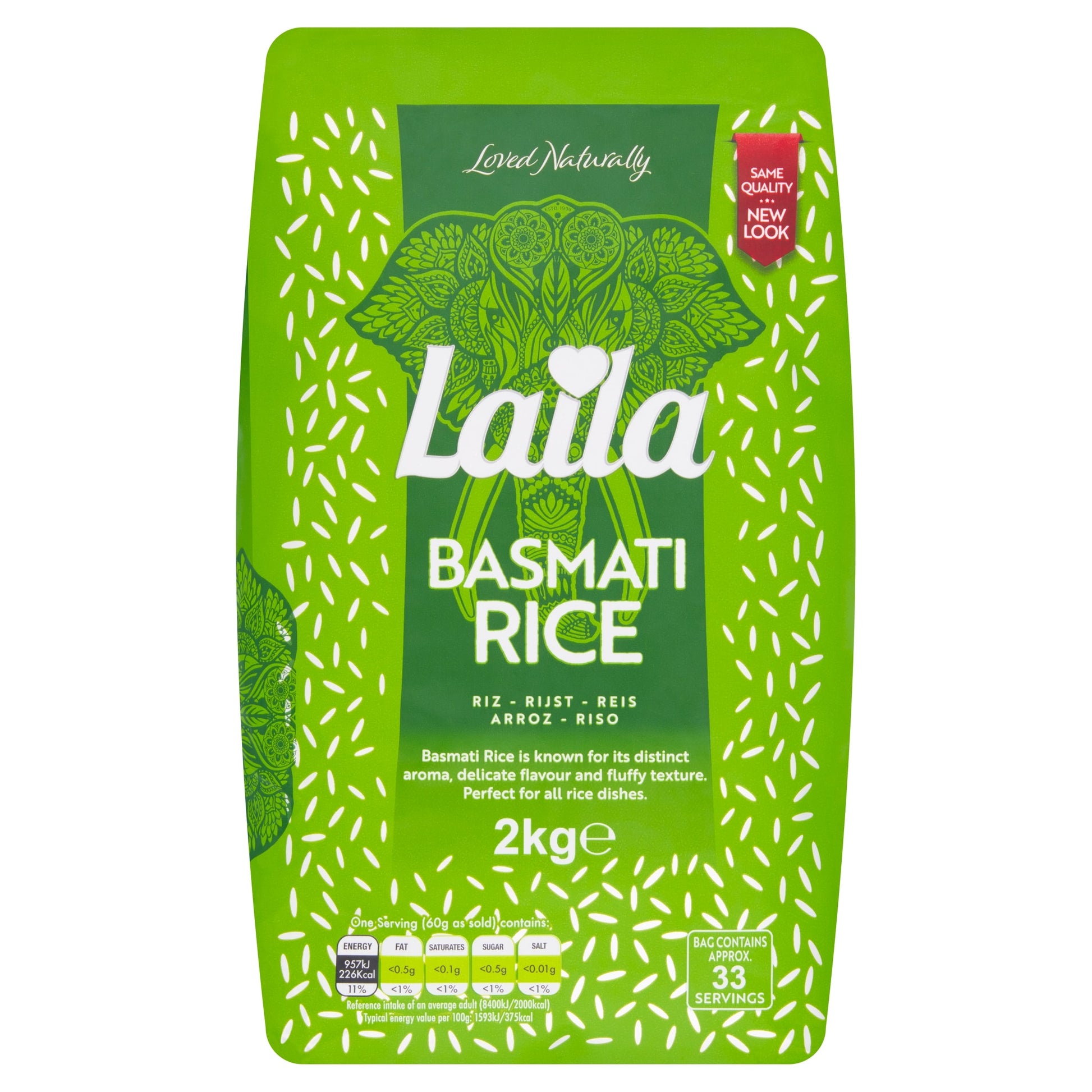 Laila Basmati Rice 2Kg — image 1
