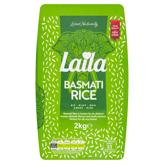 Laila Basmati Rice 2Kg — image 1