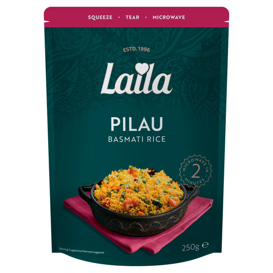 Laila Pilau Microwave Basmati Rice 250g — image 1