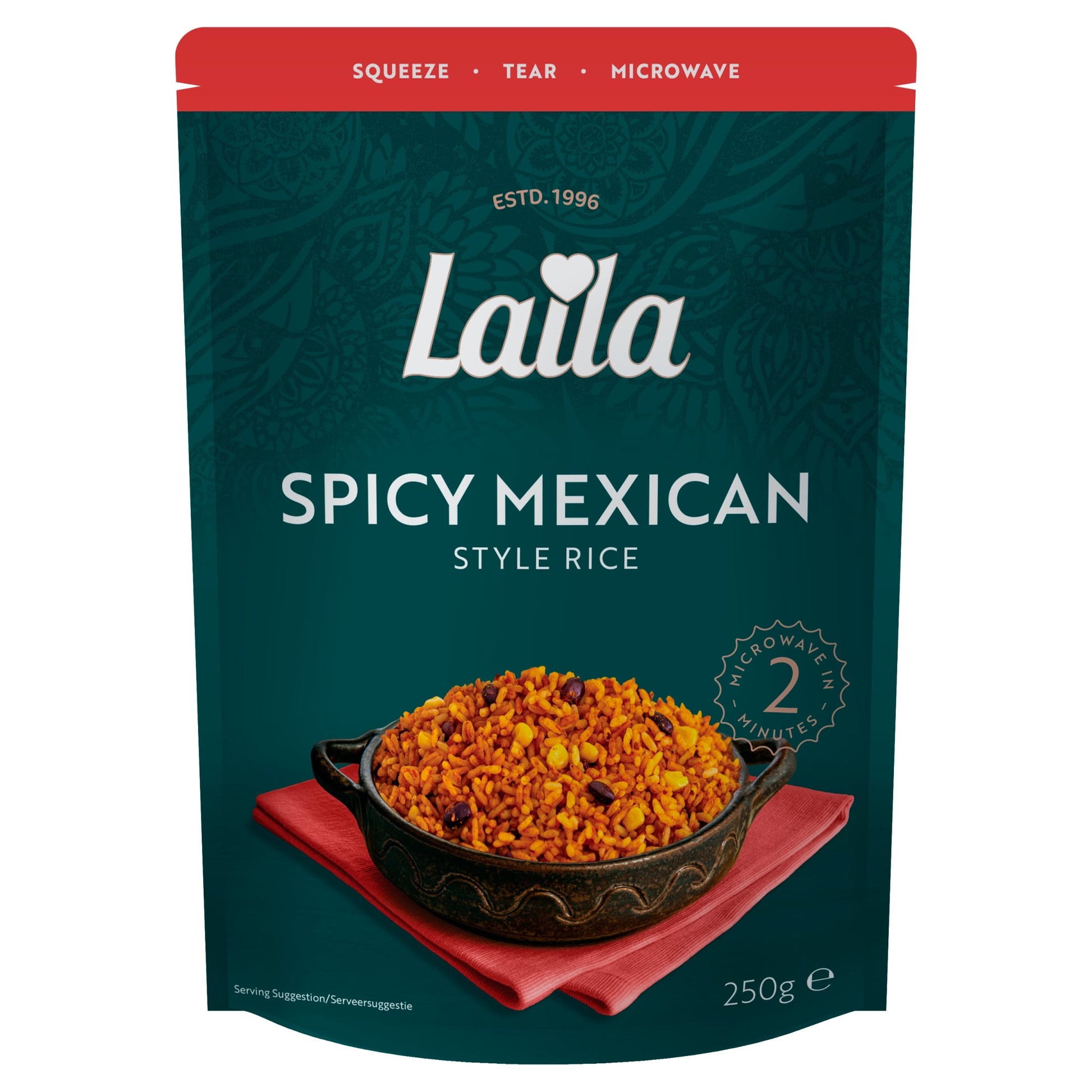 Laila Spicy Mexican Microwave Rice 250g — image 1