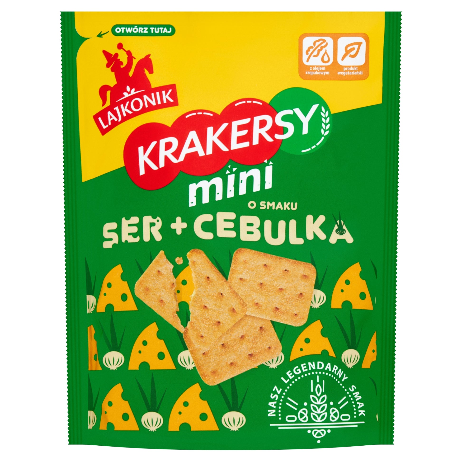 Lajkonik Mini Crackers Cheese & Onion Flavoured 100G — image 1