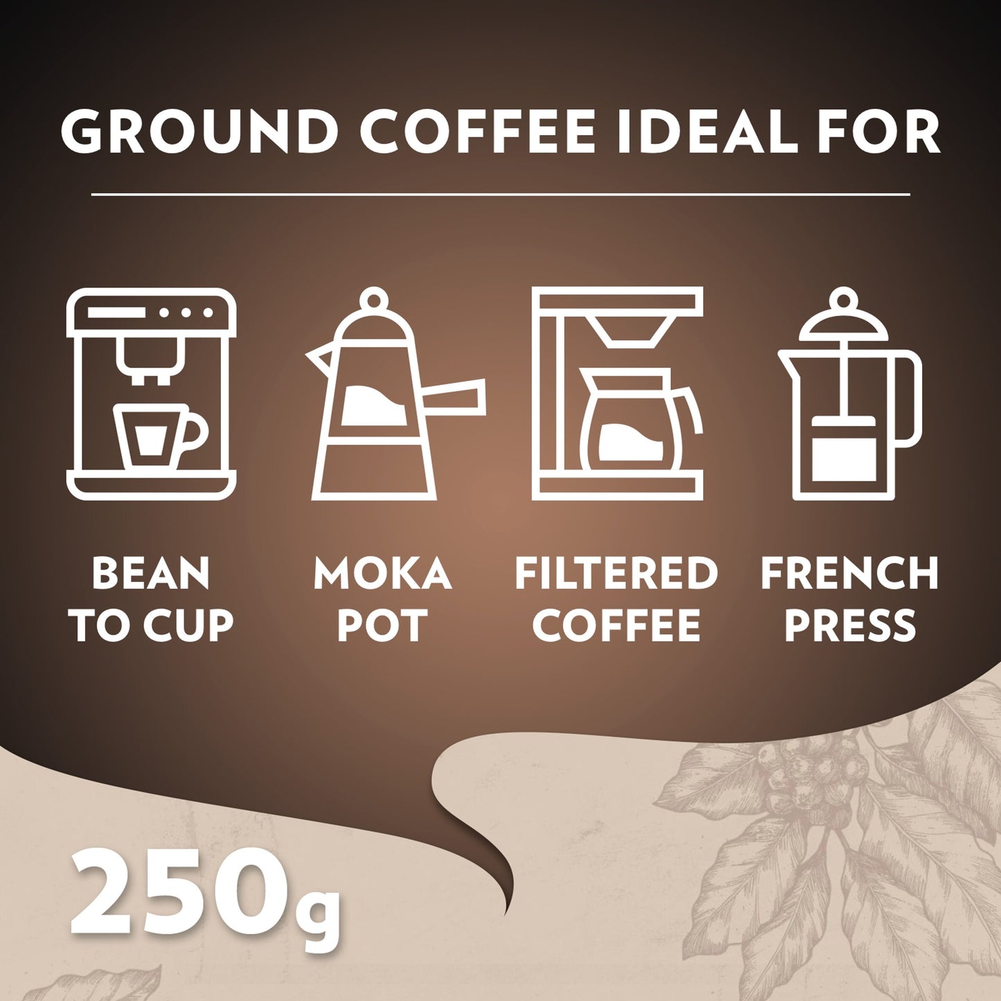 Lavazza Espresso Ground Coffee 2X250g — image 5