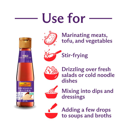 Lee Kum Kee Pure Sesame Oil 207Ml — image 2