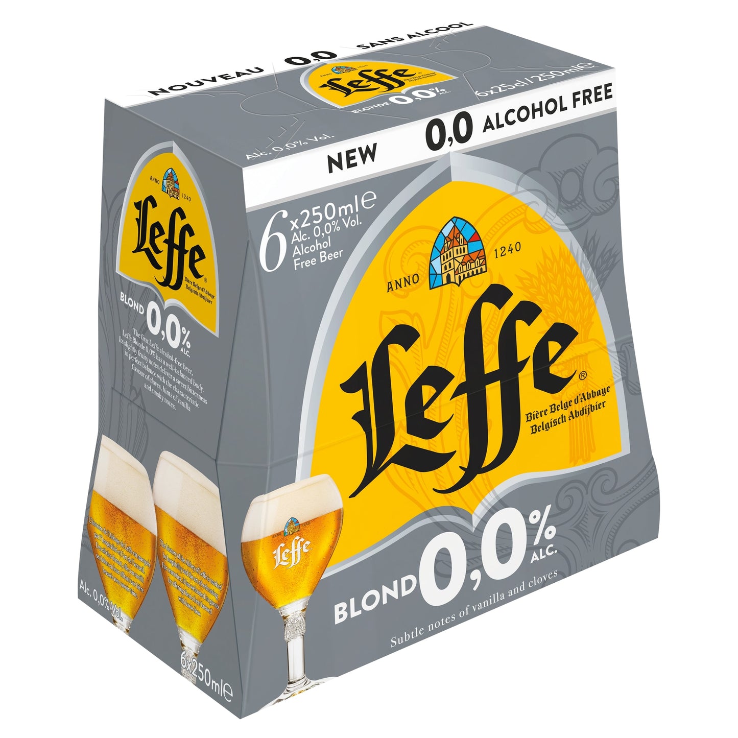 Leffe Blonde 0% Alcohol Free Beer 6X250ml — image 1