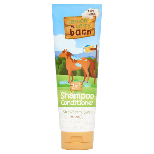 Lemon Berry Barn 2 in 1 Shampoo Conditioner Strawberry Burst 250ml — image 1
