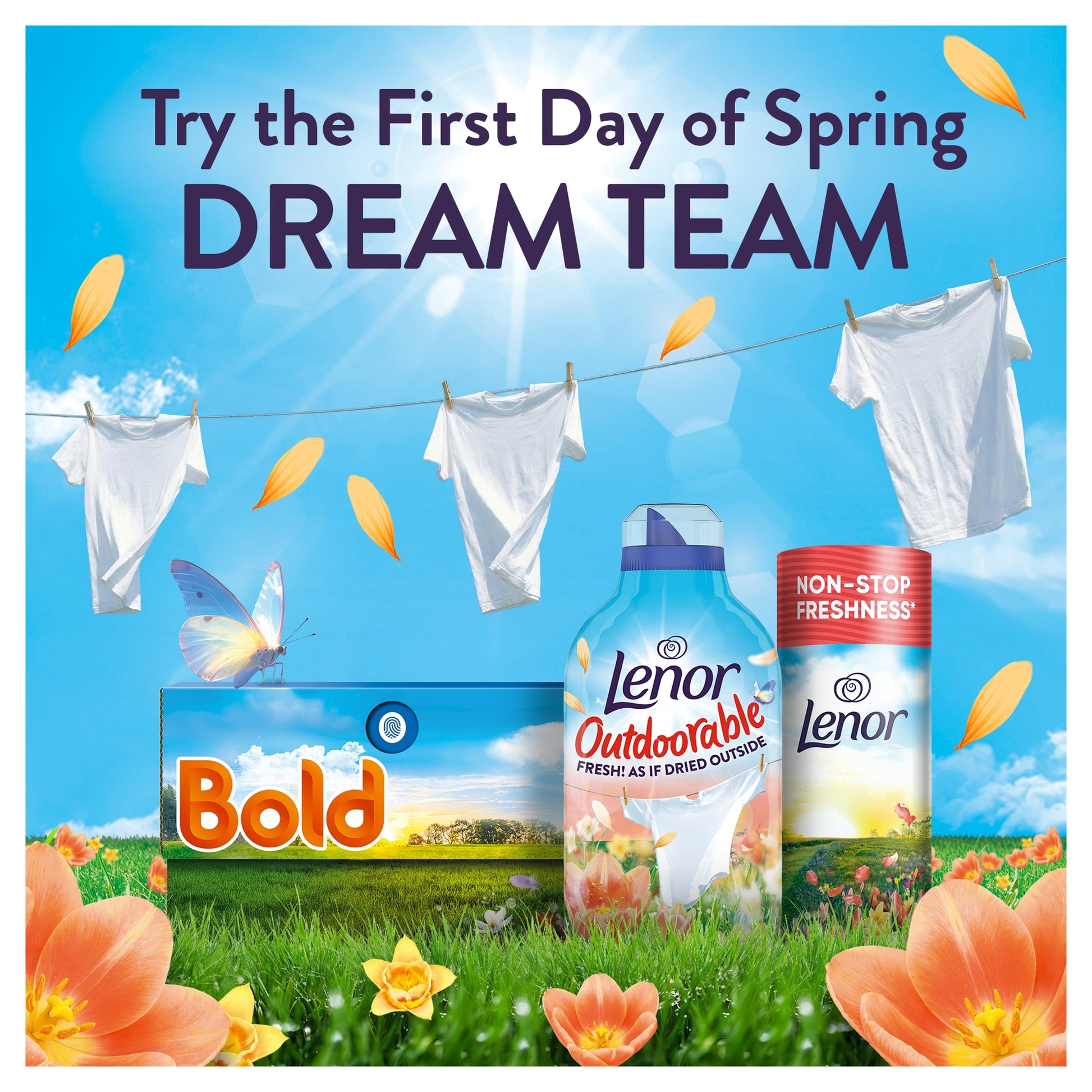 Lenor Outdoorable Fabric Conditioner First Day of Spring 60 Washes 840ml — image 4