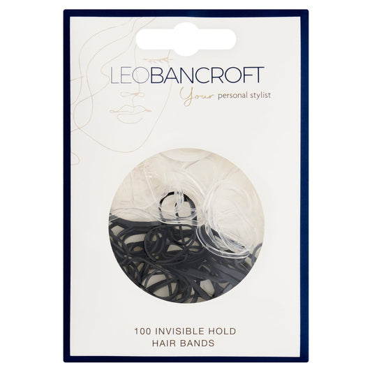 Leo Bancroft Invisible Hold Hair Bands 100 Pack — image 1