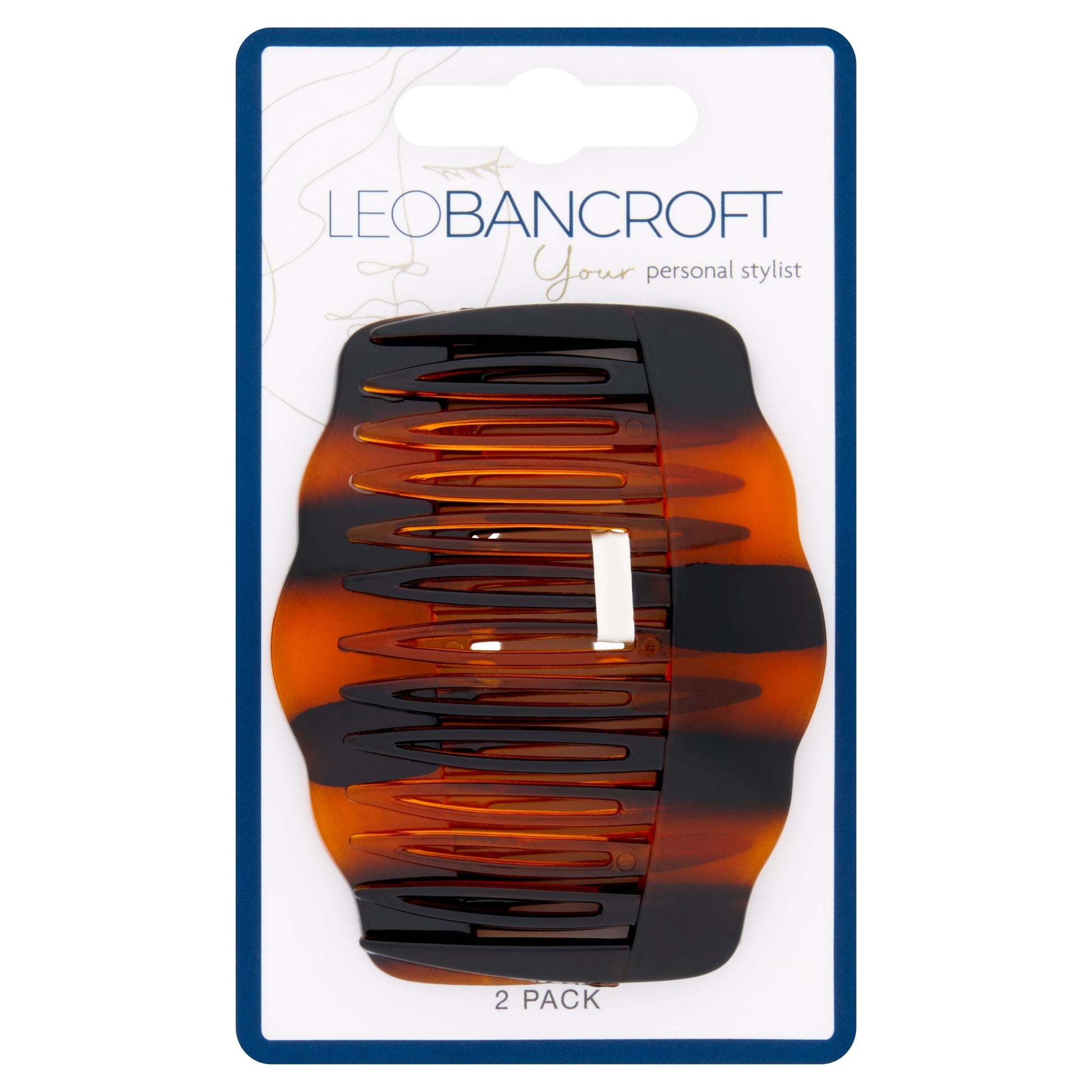 Leo Bancroft Side Combs Tort. 2 Pack — image 1