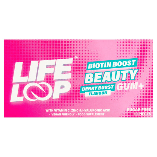 Life Loop Beauty Biotin Boost Berry Burst Gum 10pieces — image 1