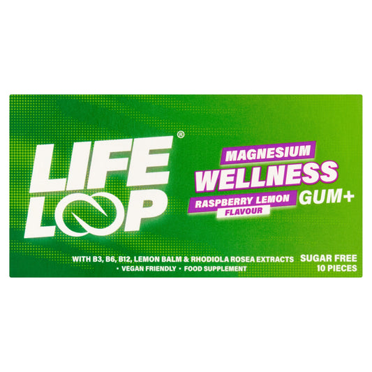 Life Loop Wellness Magnesium Raspberry Lemon Gum 10pieces — image 1