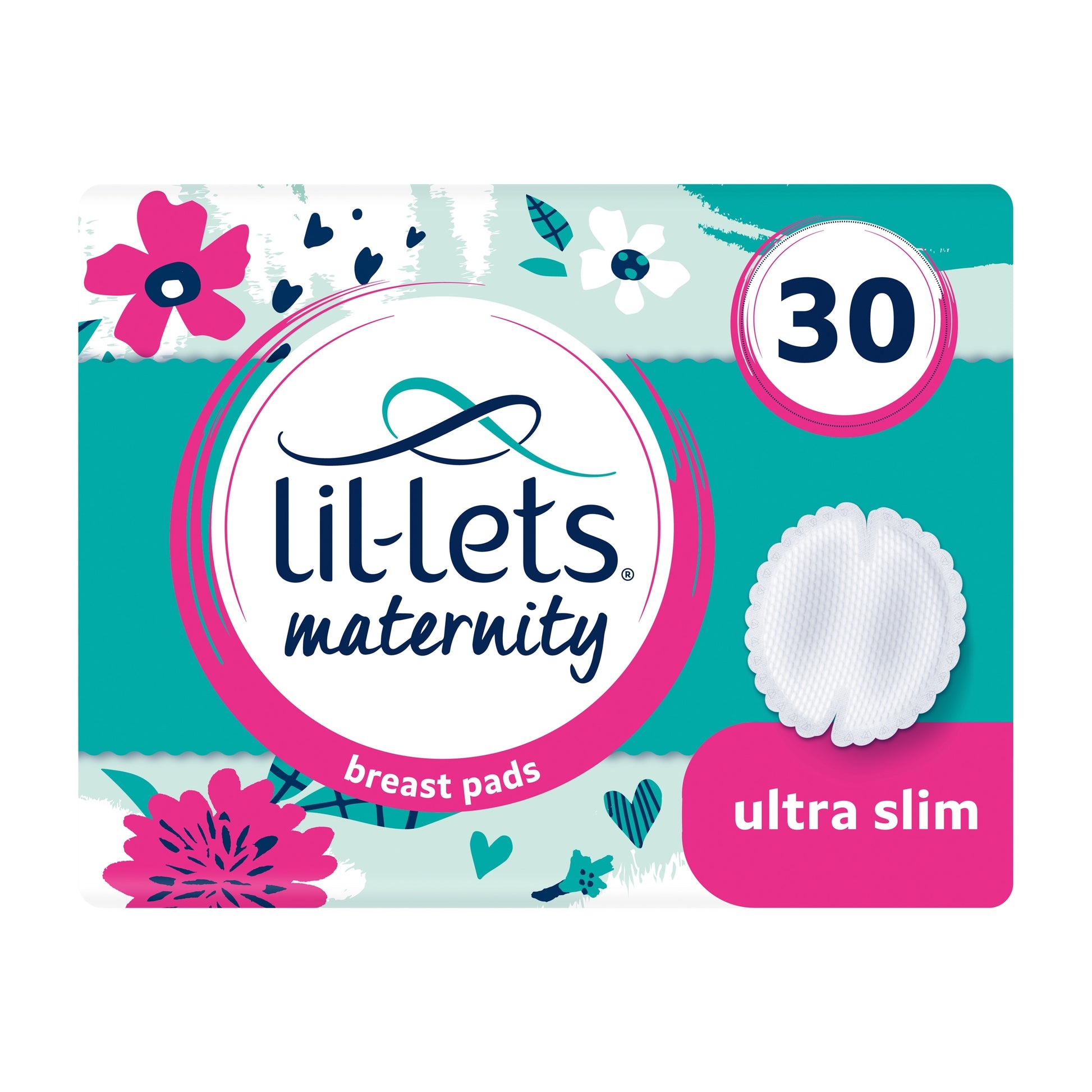 Lil-Lets Maternity Breast Pads 30 Pack — image 1