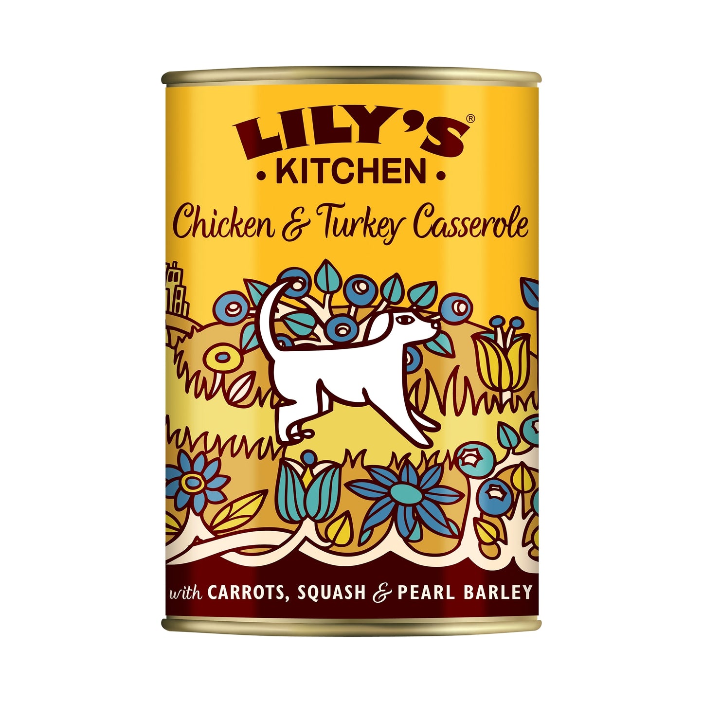 Lily's Kitchen Chicken Turkey Tin Casserole Dog Food 400G — image 1
