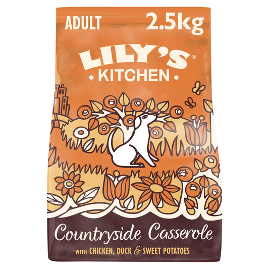 Lily's Kitchen Countryside Casserole with Chicken, Duck & Sweet Potatoes Dry Dog Food 2.5kg — image 1