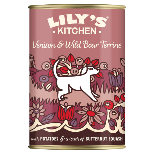 Lily's Kitchen Dog Food Venison & Wild Boar Terrine 400g' — image 1