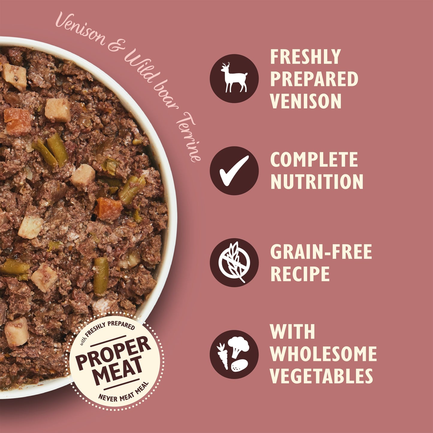 Lily's Kitchen Dog Food Venison & Wild Boar Terrine 400g' — image 3