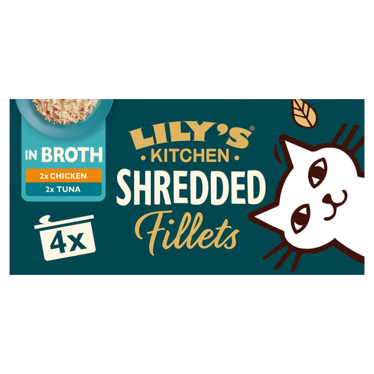 Lily's Kitchen Shredded Fillets in Broth Cat Food Multipack 4x70g — image 1