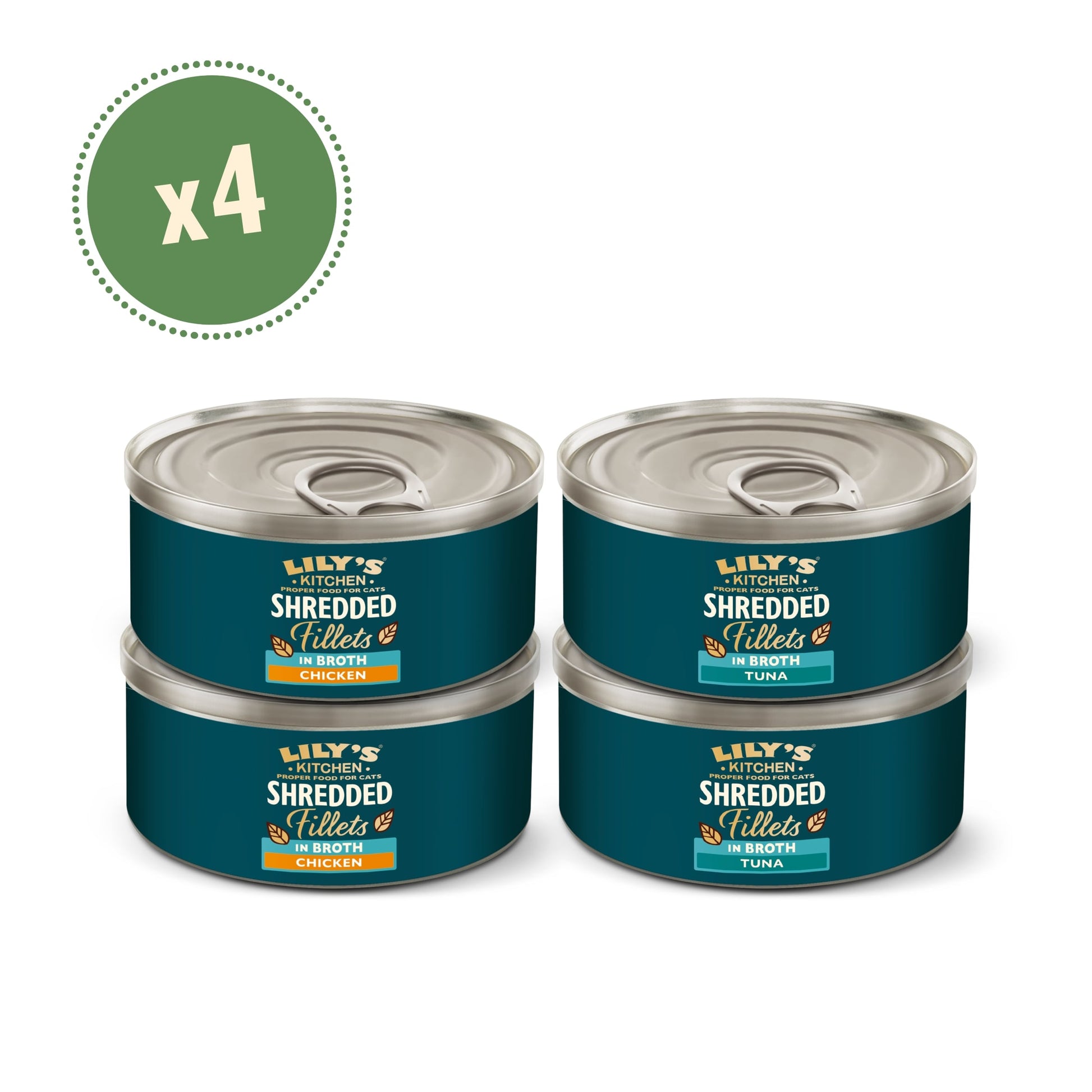 Lily's Kitchen Shredded Fillets in Broth Cat Food Multipack 4x70g — image 2