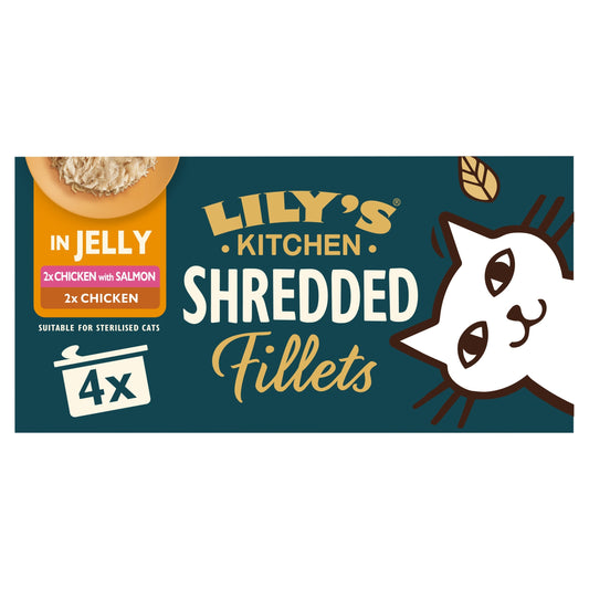 LILY'S KITCHEN SHREDDED FILLETS IN JELLY CAT FOOD M/PACK 4x70g — image 1