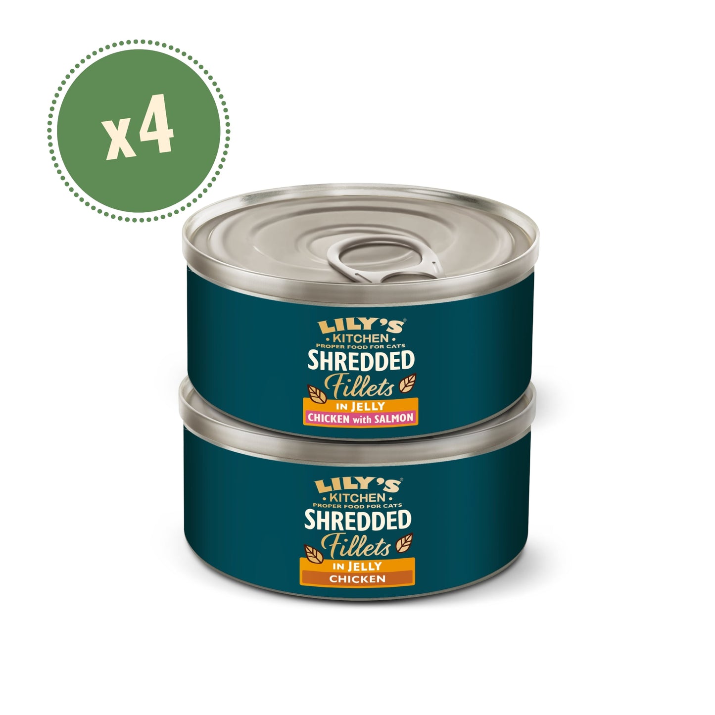 LILY'S KITCHEN SHREDDED FILLETS IN JELLY CAT FOOD M/PACK 4x70g — image 2