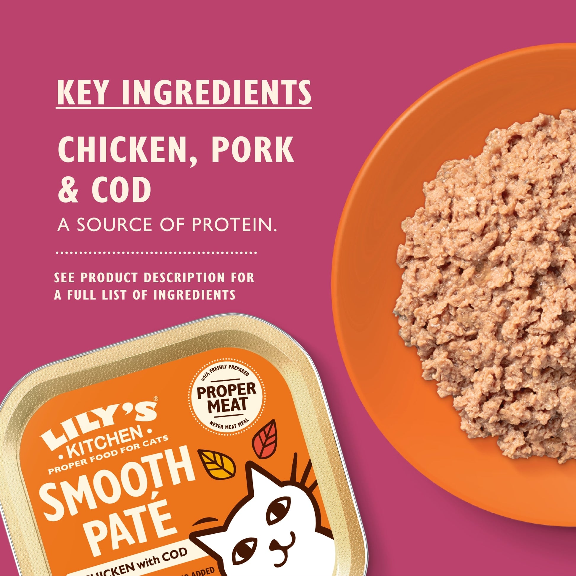 Lily’s Kitchen Smooth Paté Chicken with Cod for Adult Cats 85g — image 2