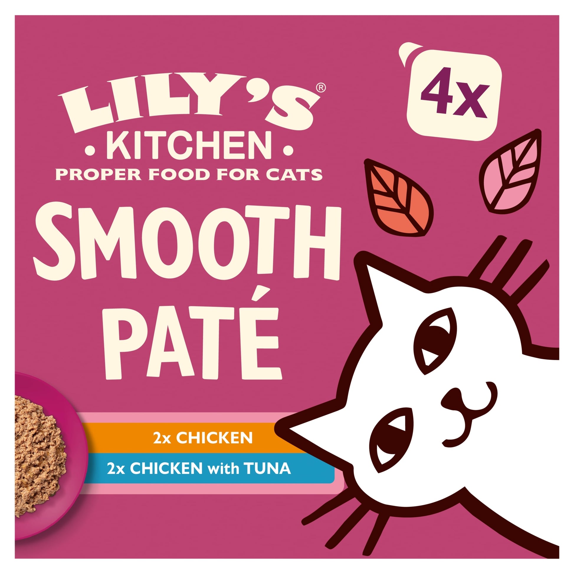 Lily’s Kitchen Smooth Paté Multipack Complete Adult Cat Food 4x85g — image 1