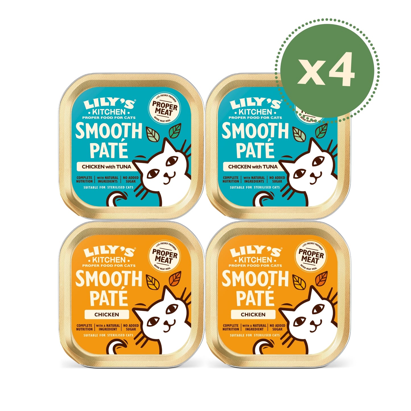 Lily’s Kitchen Smooth Paté Multipack Complete Adult Cat Food 4x85g — image 2