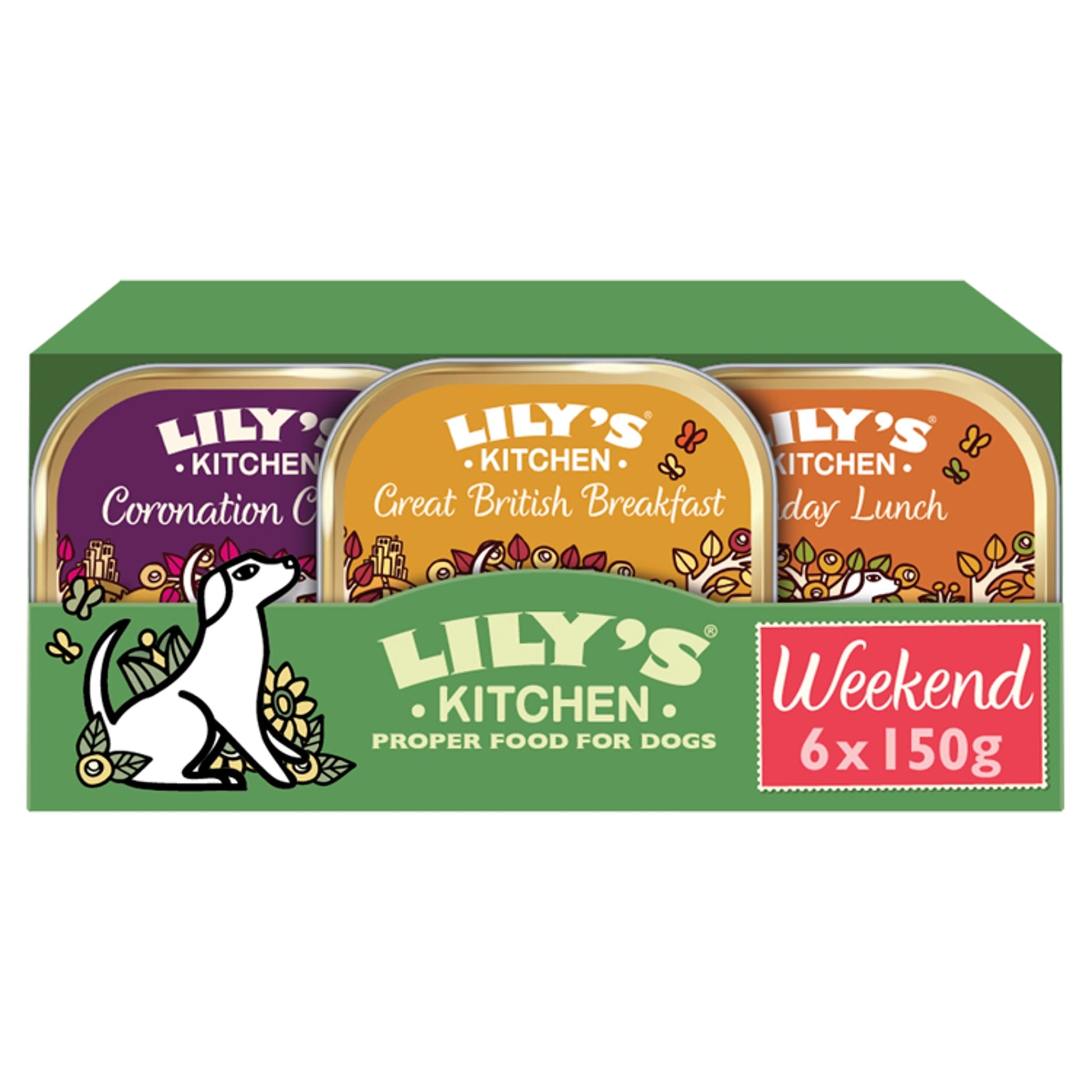 Lily's Kitchen Weekend Favourites Trays Dog Food 6x150g — image 1